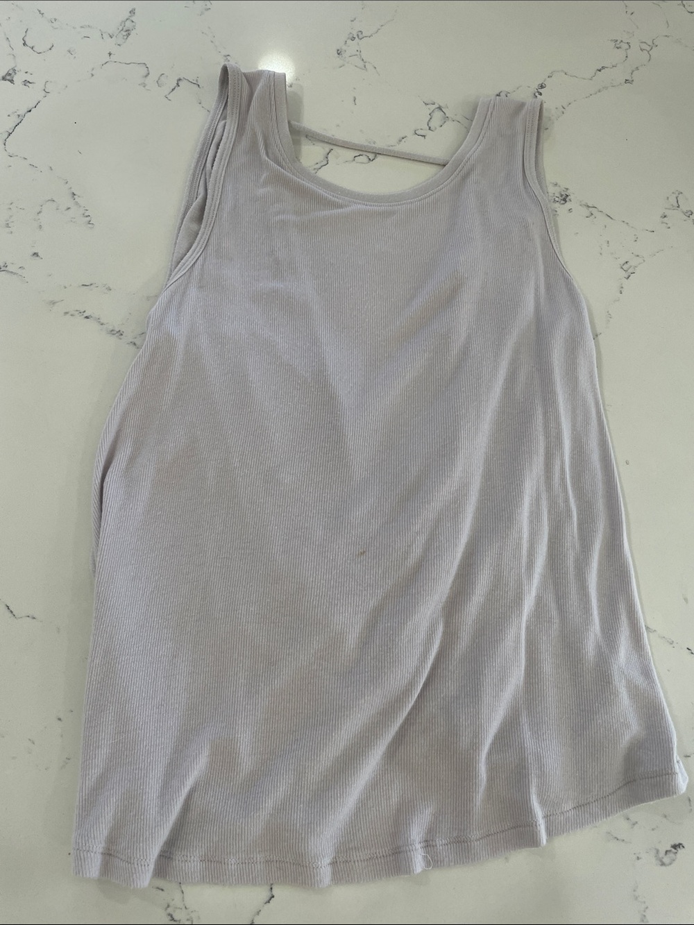 Athleta Ribbed Scoop Tank Top - Lavender